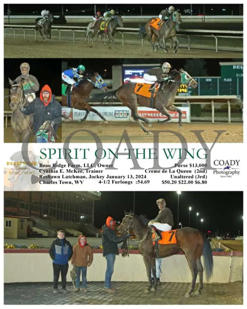 Spirit On The Wing - 01-13-24 R03 Ct Hollywood Casino At Charles Town Races