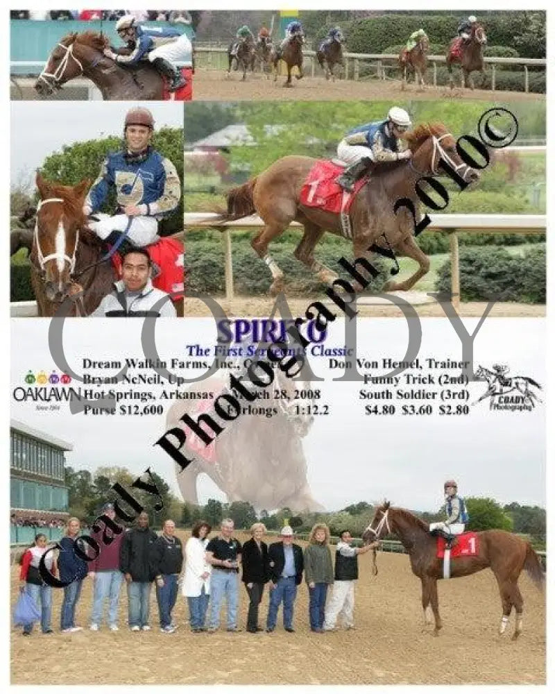 Spirito - The First Sergeants Classic 3 28 2 Oaklawn Park