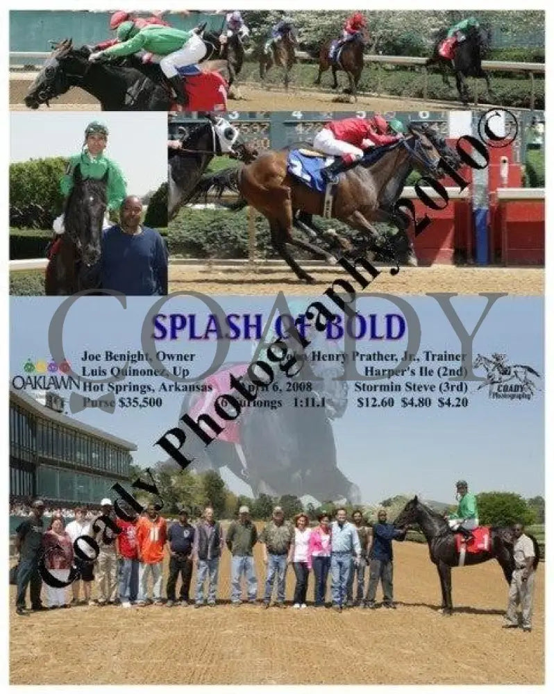 Splash Of Bold - 4 6 2008 Oaklawn Park