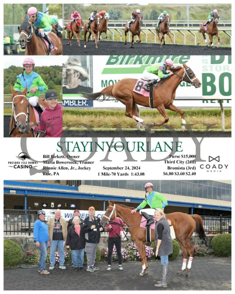 Stayinyourlane - 09-24-24 R04 Pid Presque Isle Downs