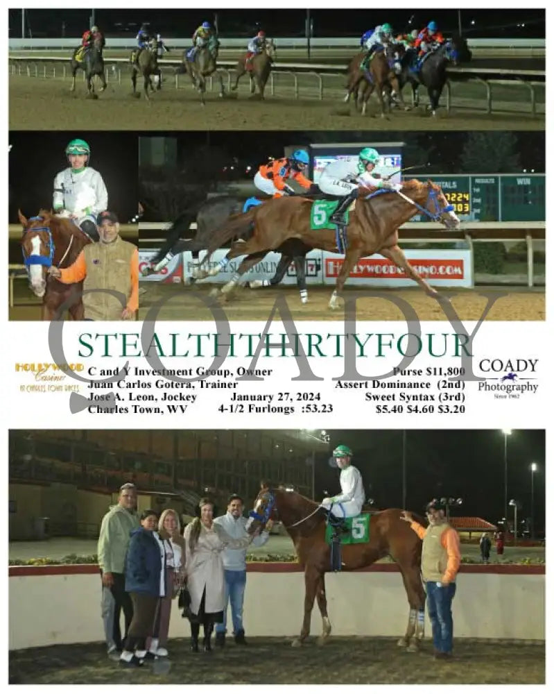 Stealththirtyfour - 01-27-24 R05 Ct Hollywood Casino At Charles Town Races