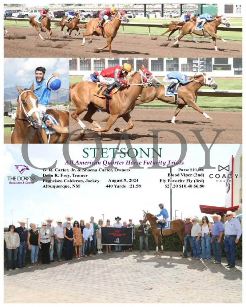 Stetsonn - All American Quarter Horse Futurity Trials 08-09-24 R10 Alb Downs At Albuquerque