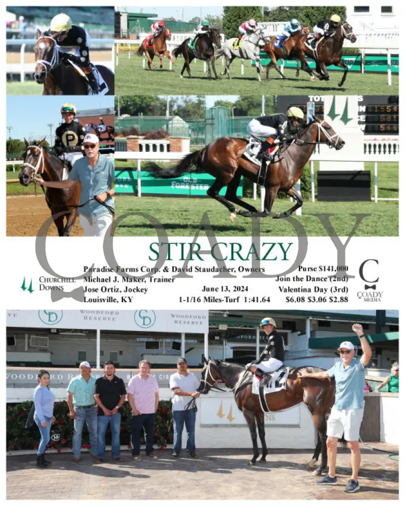 Stir Crazy - 06-13-24 R02 Cd Churchill Downs