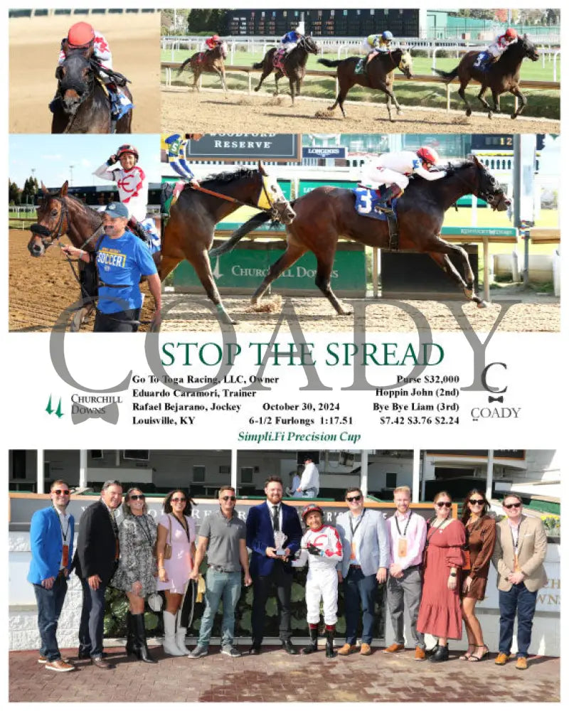 Stop The Spread - 10-30-24 R05 Cd Group Churchill Downs