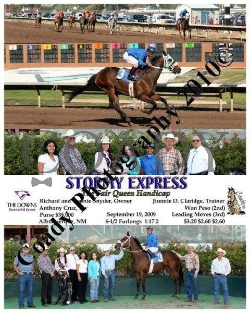 Stormy Express - The La Fiesta Handicap $35 00 Downs At Albuquerque