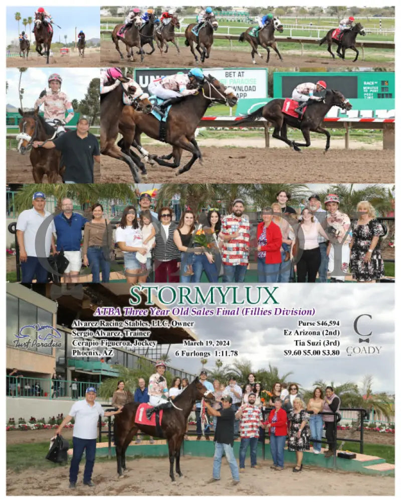 Stormylux - Atba Three Year Old Sales Final (Fillies Division) 03 - 19 - 24 R06 Tup Turf Paradise