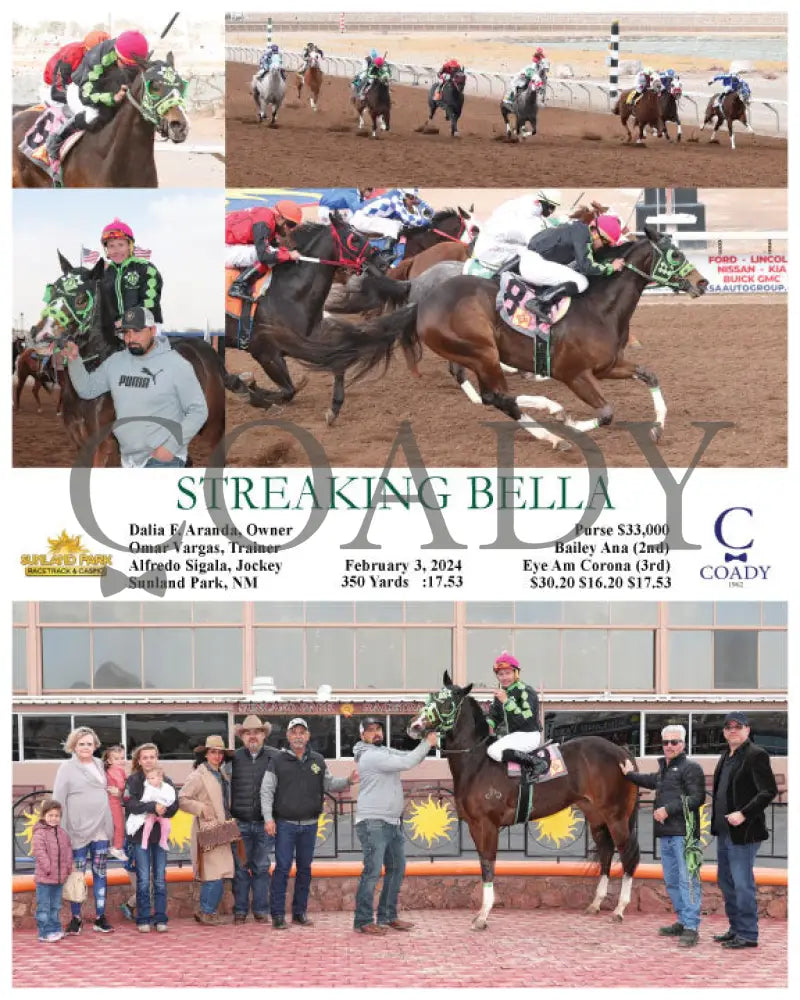 Streaking Bella - 02-03-24 R06 Sun Sunland Park