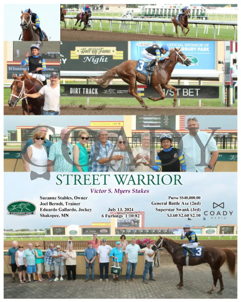 Street Warrior - Victor S Myers Stakes 07-13-24 R02 Canterbury Park