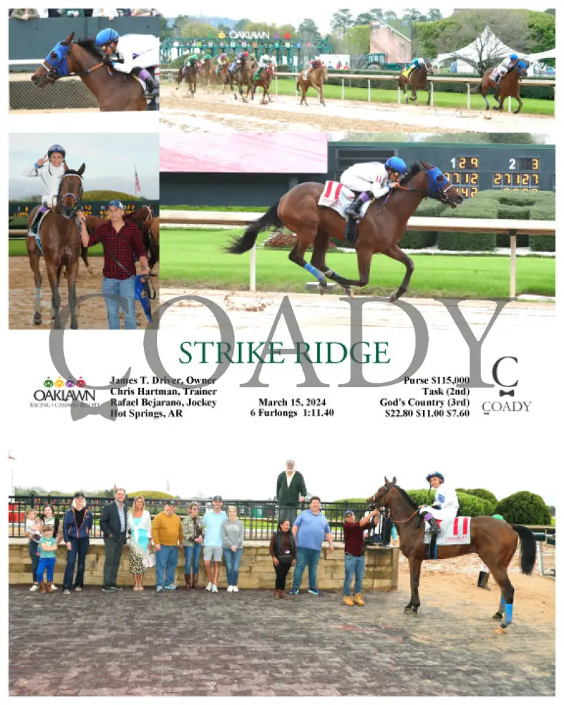 Strike Ridge - 03 - 15 - 24 R10 Op Oaklawn Park