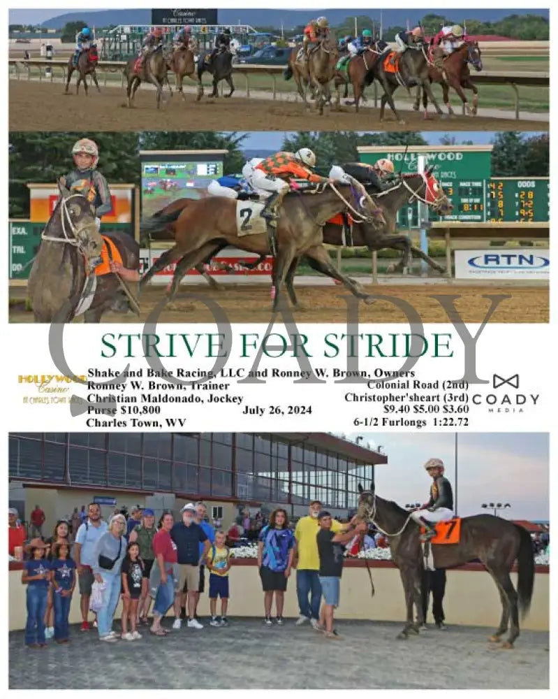 Strive For Stride - 07-26-24 R03 Ct Hollywood Casino At Charles Town Races