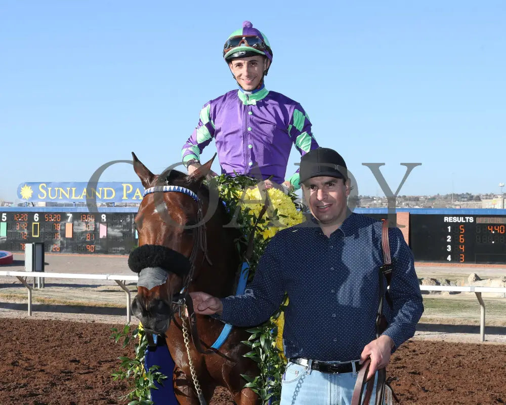 Stronghold - The 19Th Running Of Sunland Derby 02-18-24 R09 Park Return Shot