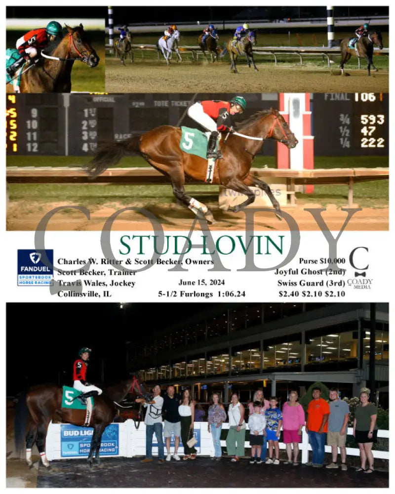 Stud Lovin - 06-15-24 R04 Fan Fanduel Sportsbook Horse Racing