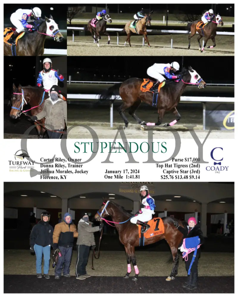 Stupendous - 01-17-24 R02 Tp Turfway Park