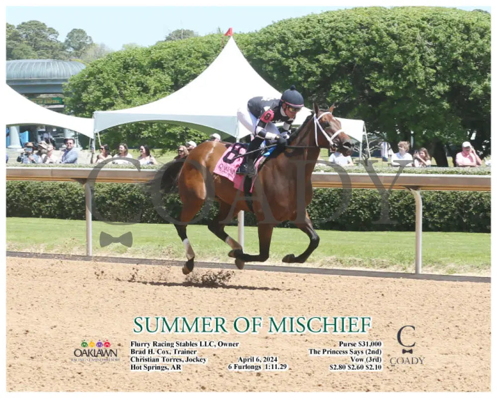 Summer Of Mischief - 04 - 06 - 24 R02 Op A Oaklawn Park