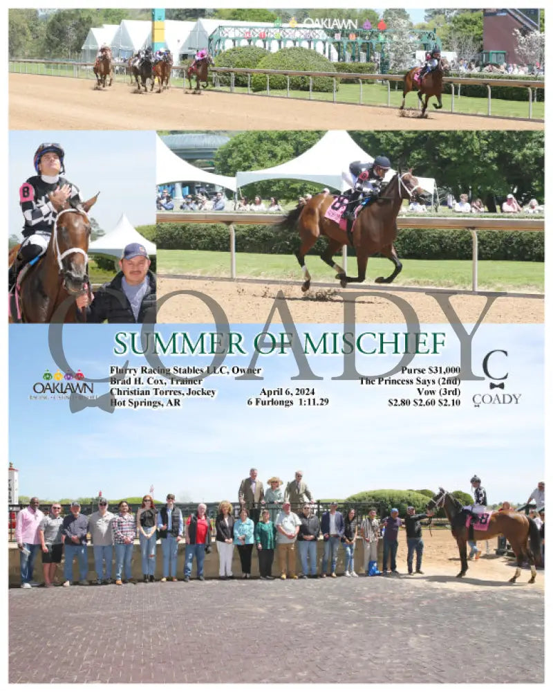 Summer Of Mischief - 04 - 06 - 24 R02 Op Oaklawn Park