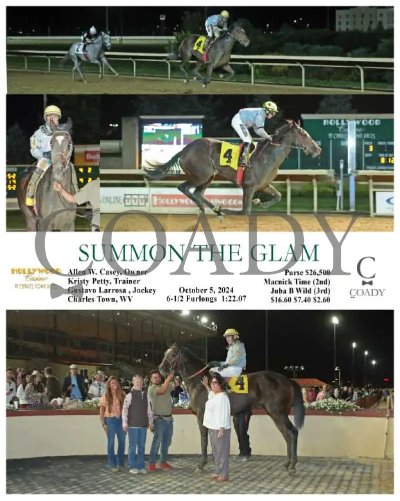 Summon The Glam - 10-05-24 R03 Ct Hollywood Casino At Charles Town Races