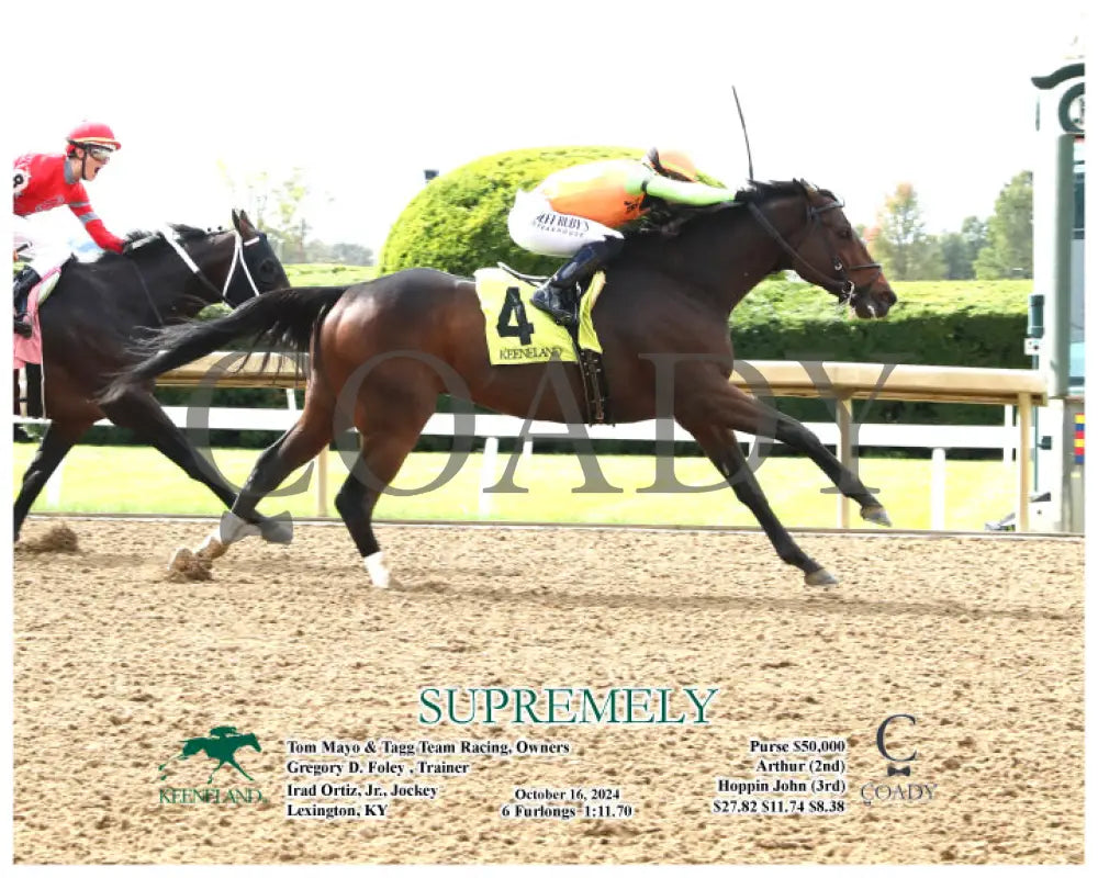 Supremely - 10-16-24 R01 Kee Action Keeneland