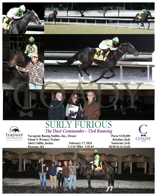 Surly Furious - The Dust Commander 33Rd Running 02-17-24 R07 Tp Turfway Park
