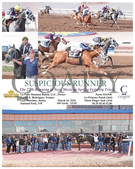Suspicious Runner - The 27Th Running Of New Mexican Spring Futurity Trials 03 - 16 - 24 R10 Sun
