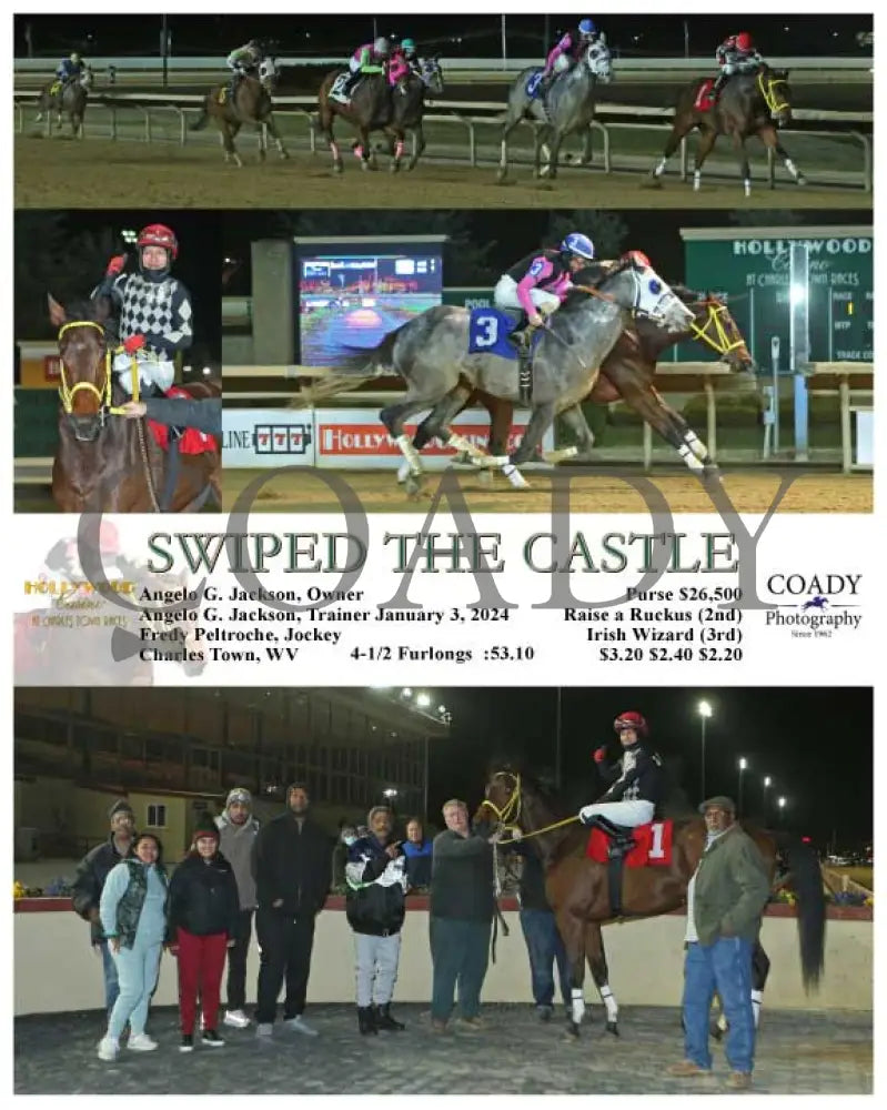 Swiped The Castle - 01-03-24 R01 Ct Hollywood Casino At Charles Town Races