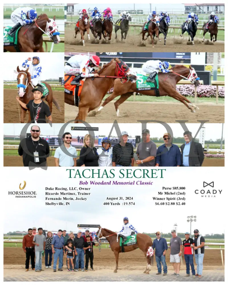 Tachas Secret - Bob Woodard Memorial Classic 08-31-24 R11 Ind Indiana Grand