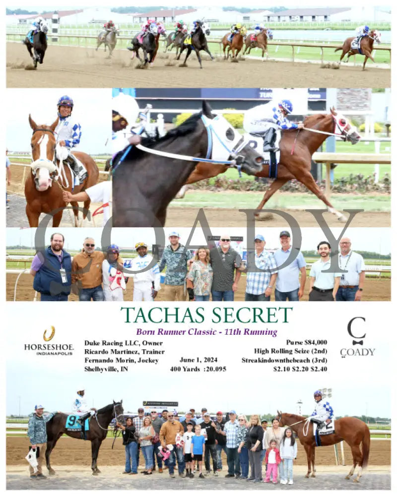 Tachas Secret - Born Runner Classic 11Th Running 06-01-24 R10 Ind Indiana Grand