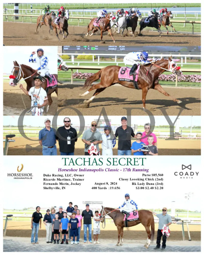 Tachas Secret - Horseshoe Indianapolis Classic 17Th Running 08-08-24 R10 Ind Indiana Grand