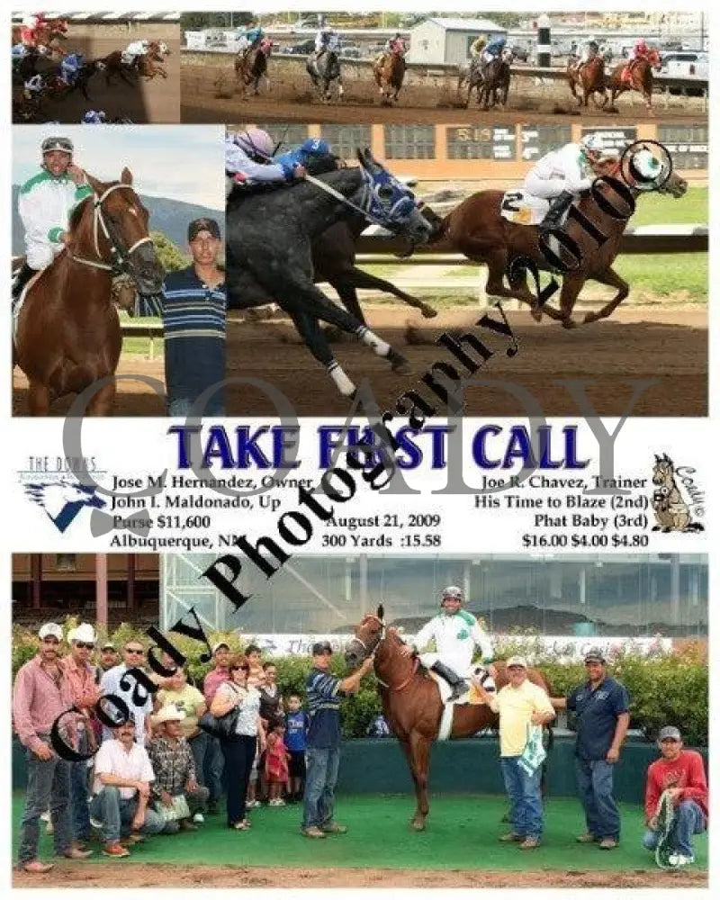 Take First Call - 8 21 2009 Downs At Albuquerque