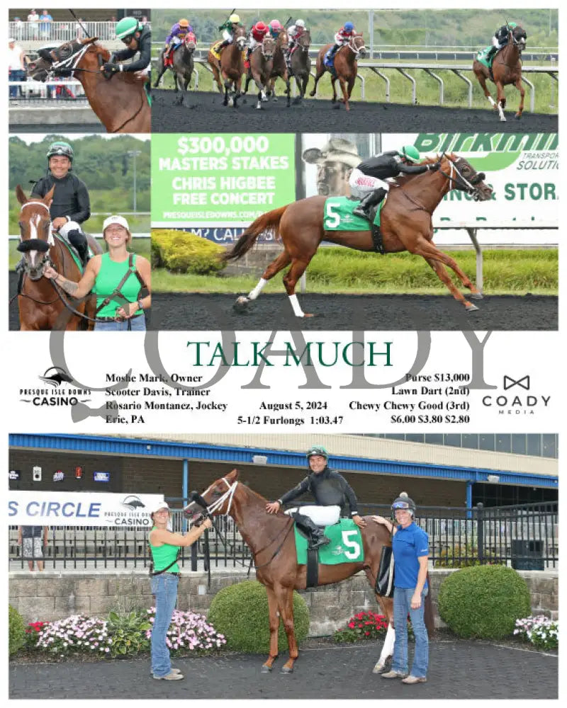 Talk Much - 08-05-24 R05 Pid Presque Isle Downs