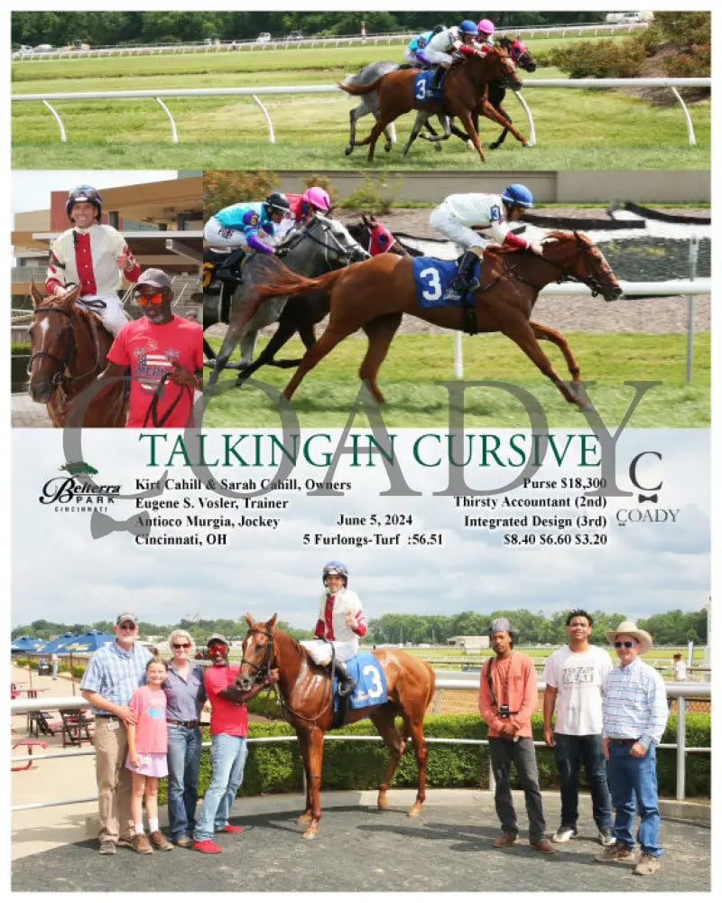 Talking In Cursive - 06-05-24 R08 Btp Belterra Park