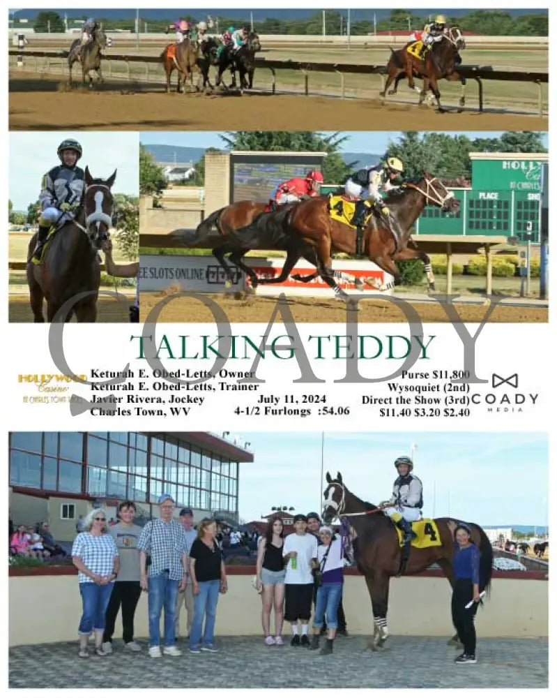 Talking Teddy - 07-11-24 R01 Ct Hollywood Casino At Charles Town Races