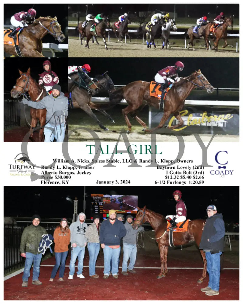 Tall Girl - 01-03-24 R07 Tp Turfway Park