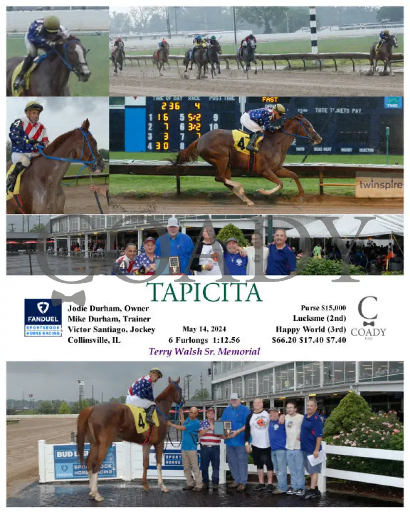 Tapicita - 05-14-24 R04 Fan Fanduel Sportsbook Horse Racing