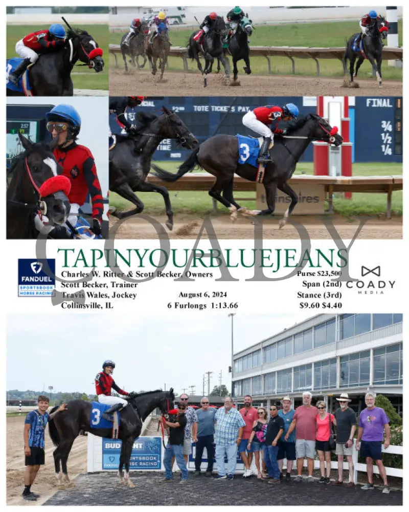 Tapinyourbluejeans - 08-06-24 R05 Fan Fanduel Sportsbook Horse Racing