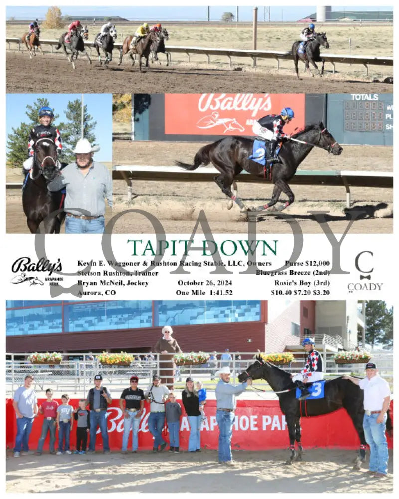 Tapit Down - 10-26-24 R06 Arp Arapahoe Park