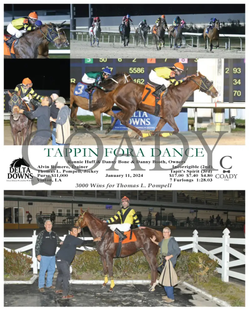 Tappin Fora Dance - 01-11-24 R05 Ded Delta Downs