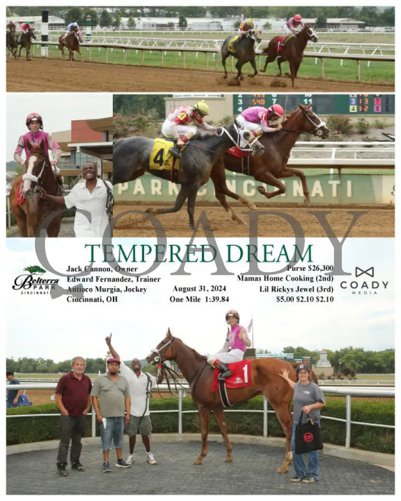 Tempered Dream - 083124 Race 03 Btp Belterra Park