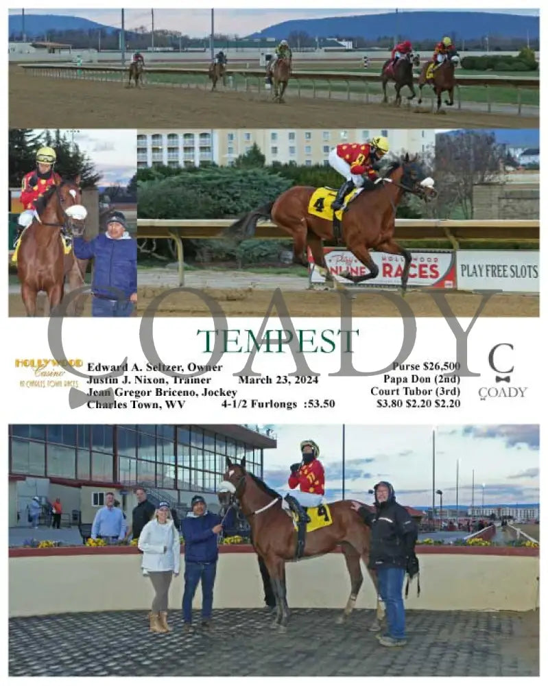 Tempest - 03 - 23 - 24 R01 Ct Hollywood Casino At Charles Town Races