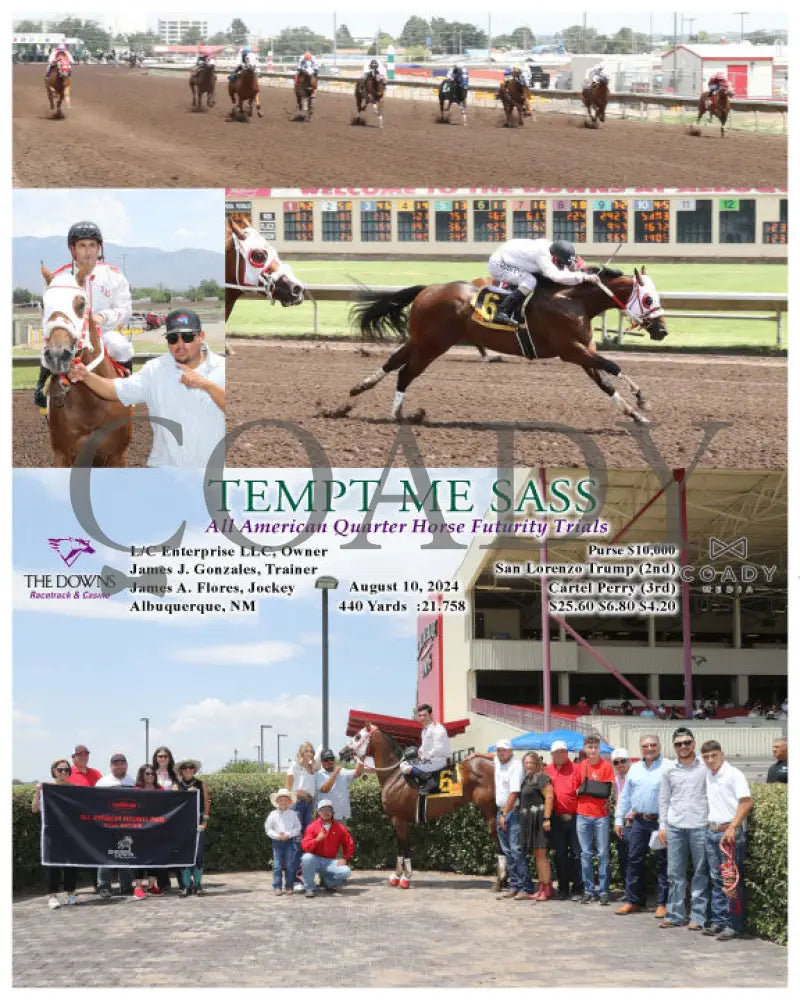 Tempt Me Sass - All American Quarter Horse Futurity Trials 08-10-24 R02 Alb Downs At Albuquerque