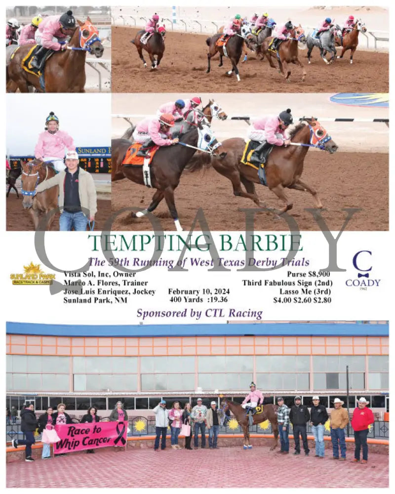 Tempting Barbie - The 59Th Running Of West Texas Derby Trials 02-10-24 R08 Sun Sunland Park