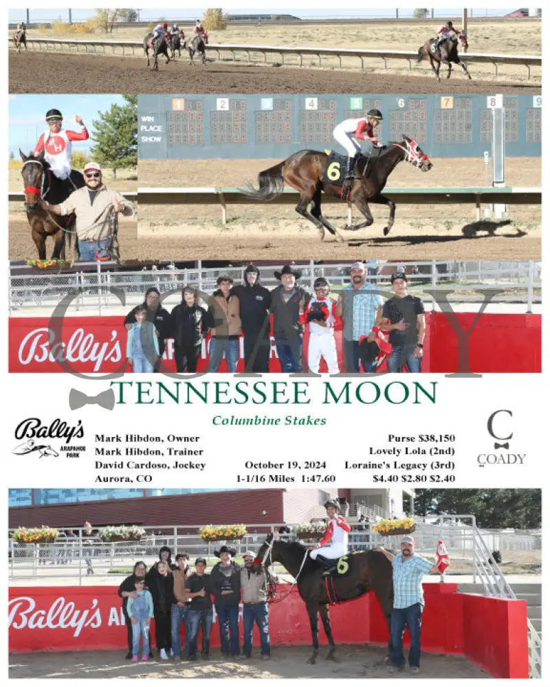 Tennessee Moon - Columbine Stakes 10-19-24 R08 Arp Arapahoe Park