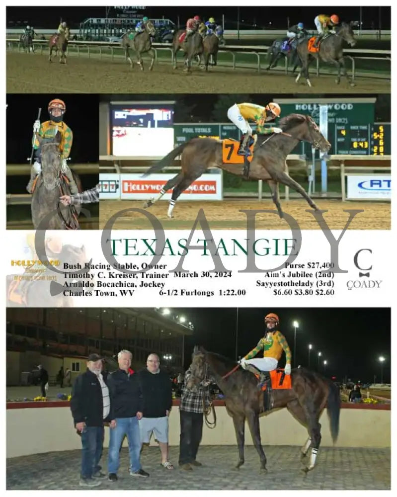 Texas Tangie - 03 - 30 - 24 R04 Ct Hollywood Casino At Charles Town Races