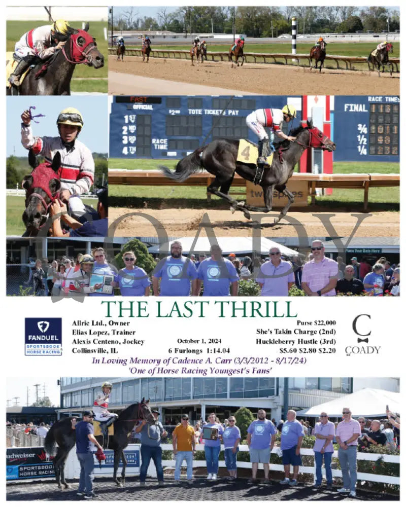 The Last Thrill - 10-01-24 R03 Fan Fanduel Sportsbook Horse Racing