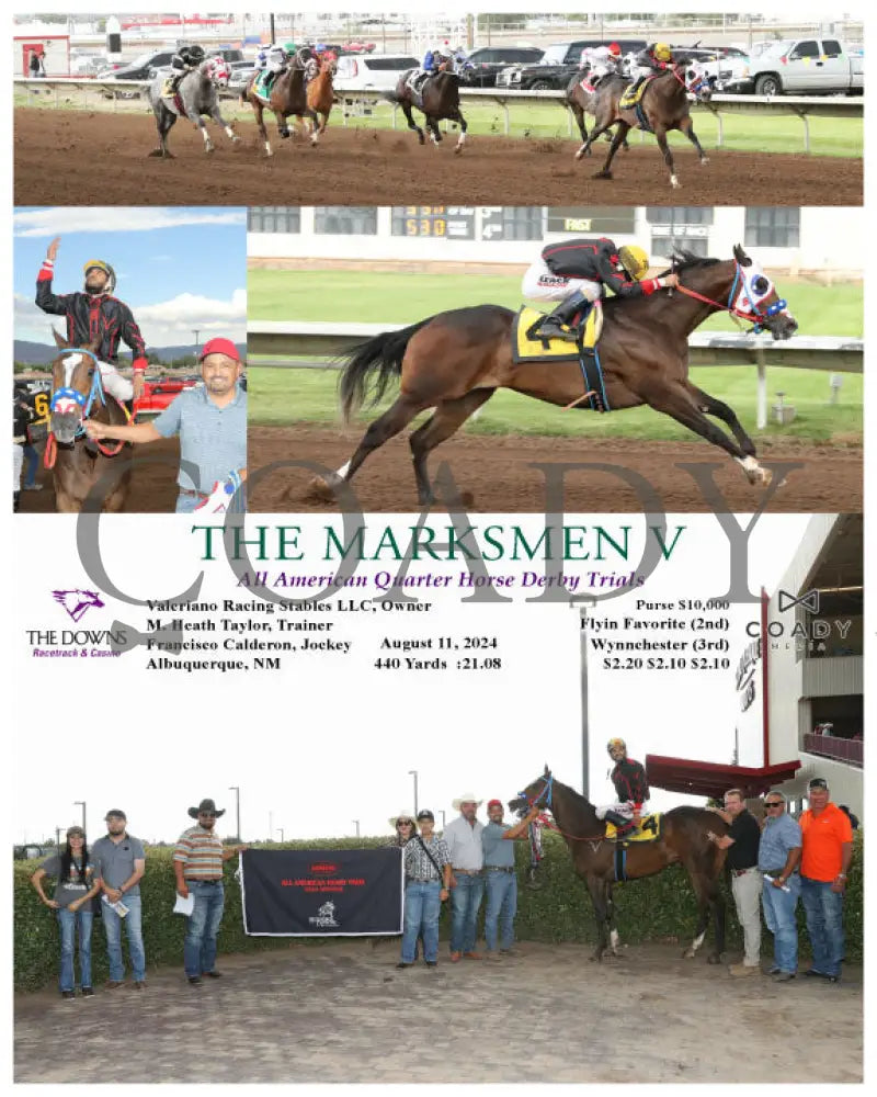 The Marksmen V - All American Quarter Horse Derby Trials 08-11-24 R12 Alb Downs At Albuquerque