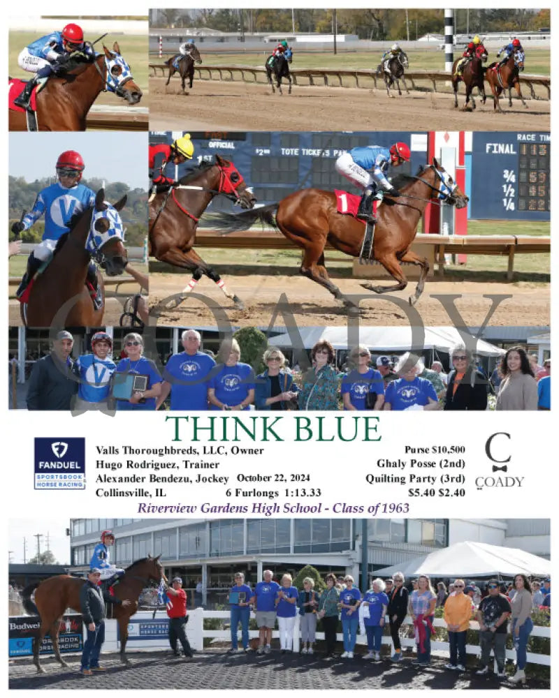 Think Blue - 10-22-24 R02 Fan Fanduel Sportsbook Horse Racing