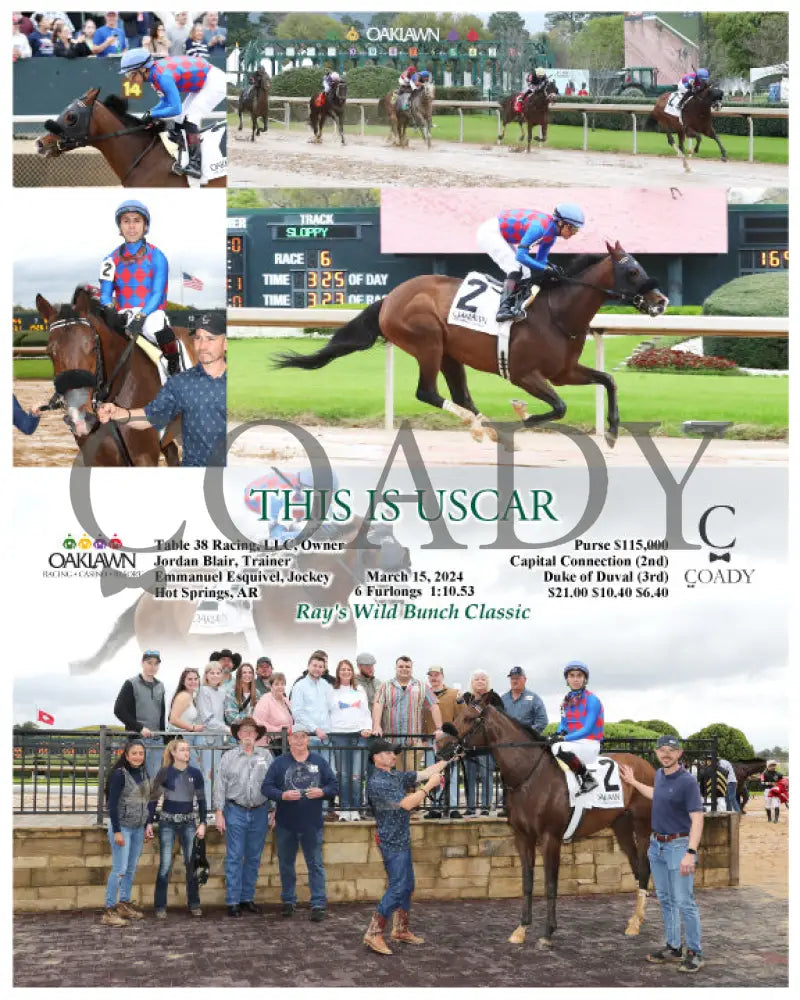 This Is Uscar - 03 - 15 - 24 R06 Op Oaklawn Park