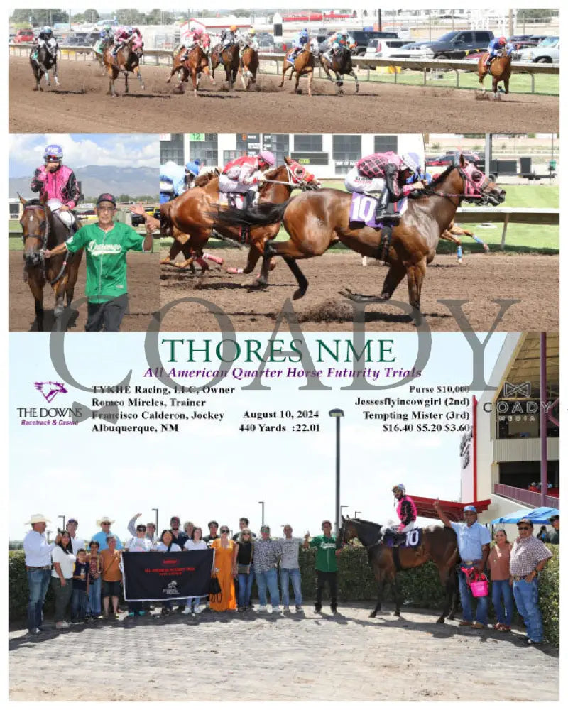 Thores Nme - All American Quarter Horse Futurity Trials 08-10-24 R08 Alb Downs At Albuquerque