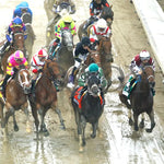 Thorpedo Anna - The Longines Kentucky Oaks G1 05-03-24 R11 Churchill Downs Aerial First Turn 05