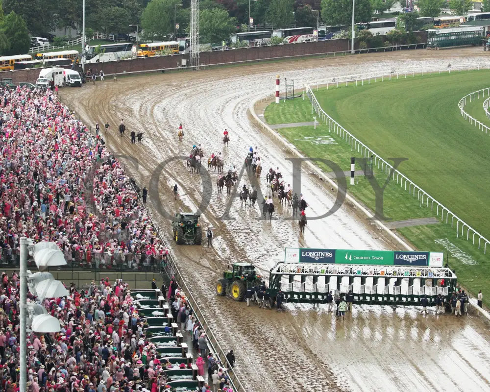 Thorpedo Anna - The Longines Kentucky Oaks G1 05-03-24 R11 Churchill Downs Aerial Start 03