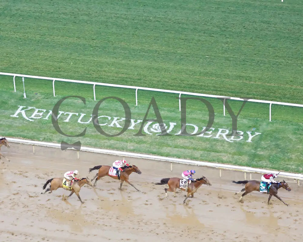 Thorpedo Anna - The Longines Kentucky Oaks G1 05-03-24 R11 Churchill Downs Aerial Stretch 01